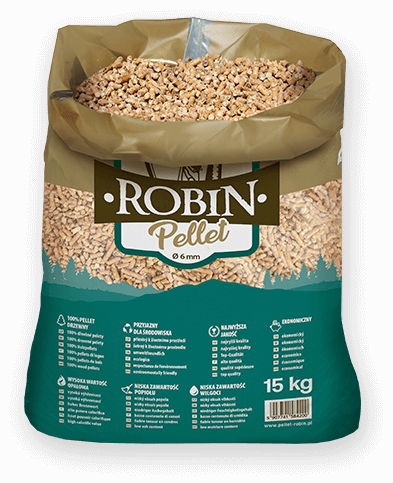 worek pelletu opałowego Robin do kupienia w Wiślicy lub sklepie internetowym